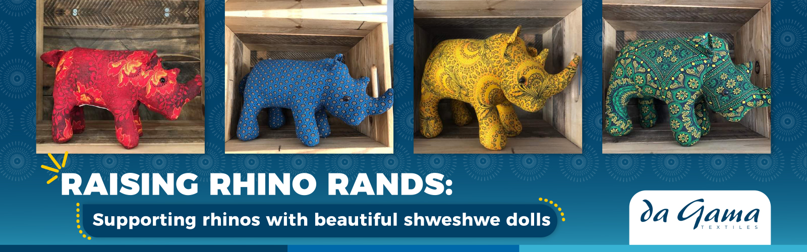Rhino Shweshwe dolls